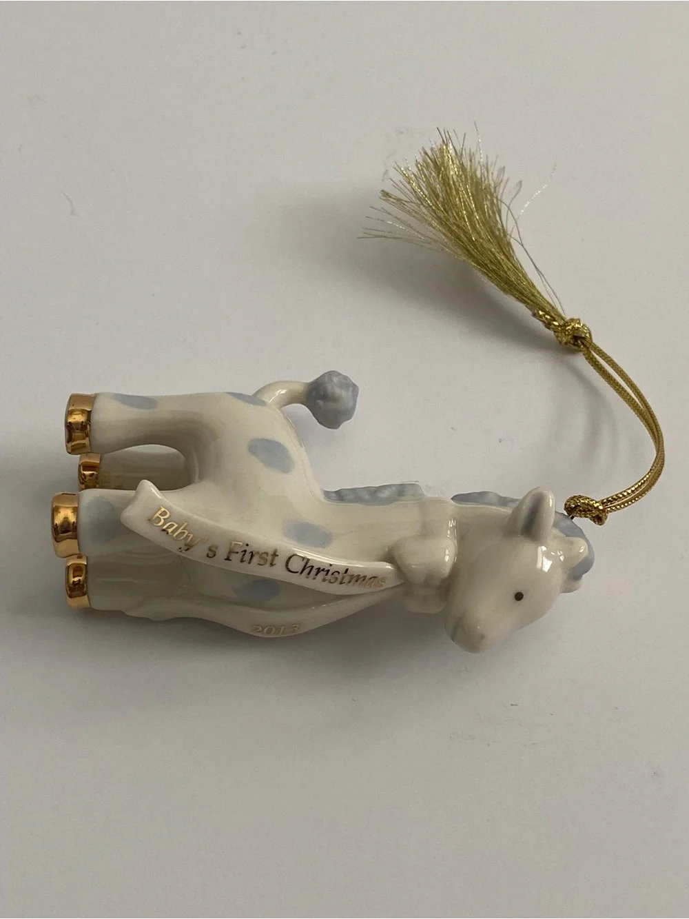 Lenox baby’s first Christmas giraffe boy 2013 Christmas ornament collection